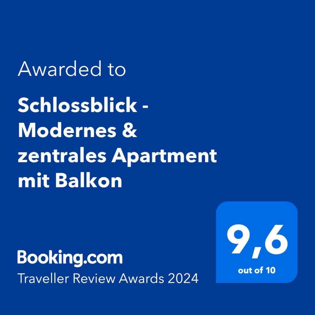 Schlossblick - Modernes & Zentrales Apartment Mit Balkon Und Arbeitsplatz Schwerin  Exterior foto