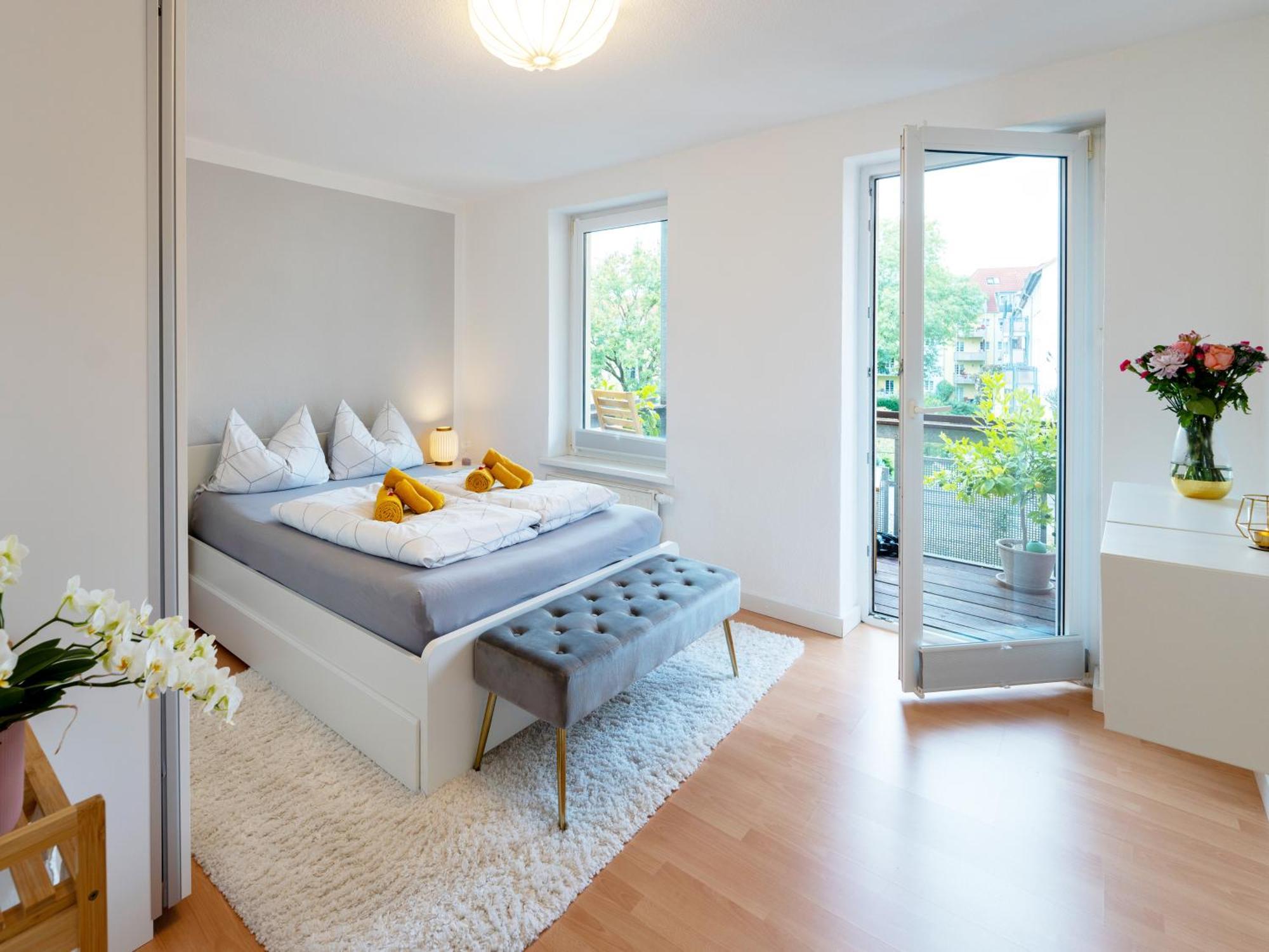 Schlosskoenig - Modernes & Zentrales Apartment Mit Balkon Und Arbeitsplatz Schwerin  Exterior foto